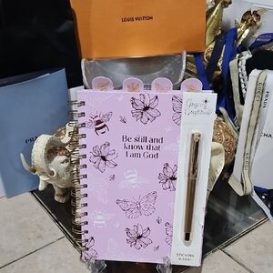 New "Be Still And Know" Lovely Lilac Journal w/ Pen & Stickers!